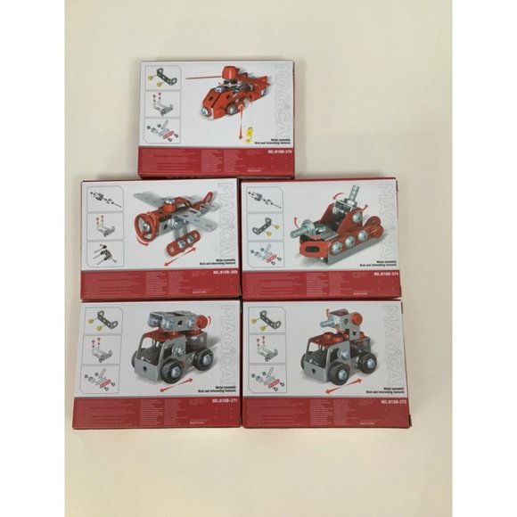 Iron Commander Mini Erector Set Metal Building Sets x 5 (Fire Trucks Series) - Picture 6 of 7